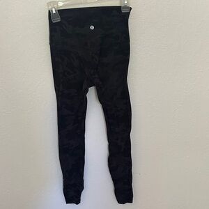 lululemon athletica Black Camouflage Leggings